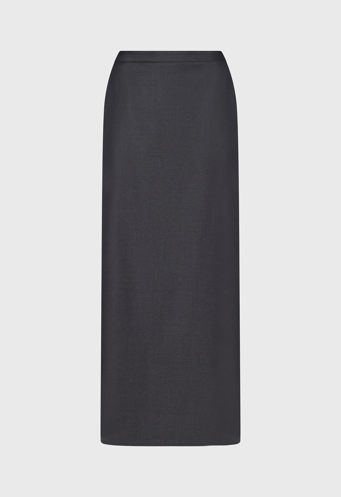 Loulou De Saison Skirt Cara Maxi Skirt, Black Melange Soho-Boutique