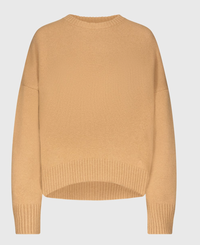 Loulou De Saison Sweater Anton Crewneck, Camel Soho-Boutique