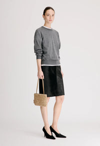 Loulou De Saison Sweater Ditto Cashmere Sweater, Anthracite Melange Soho-Boutique