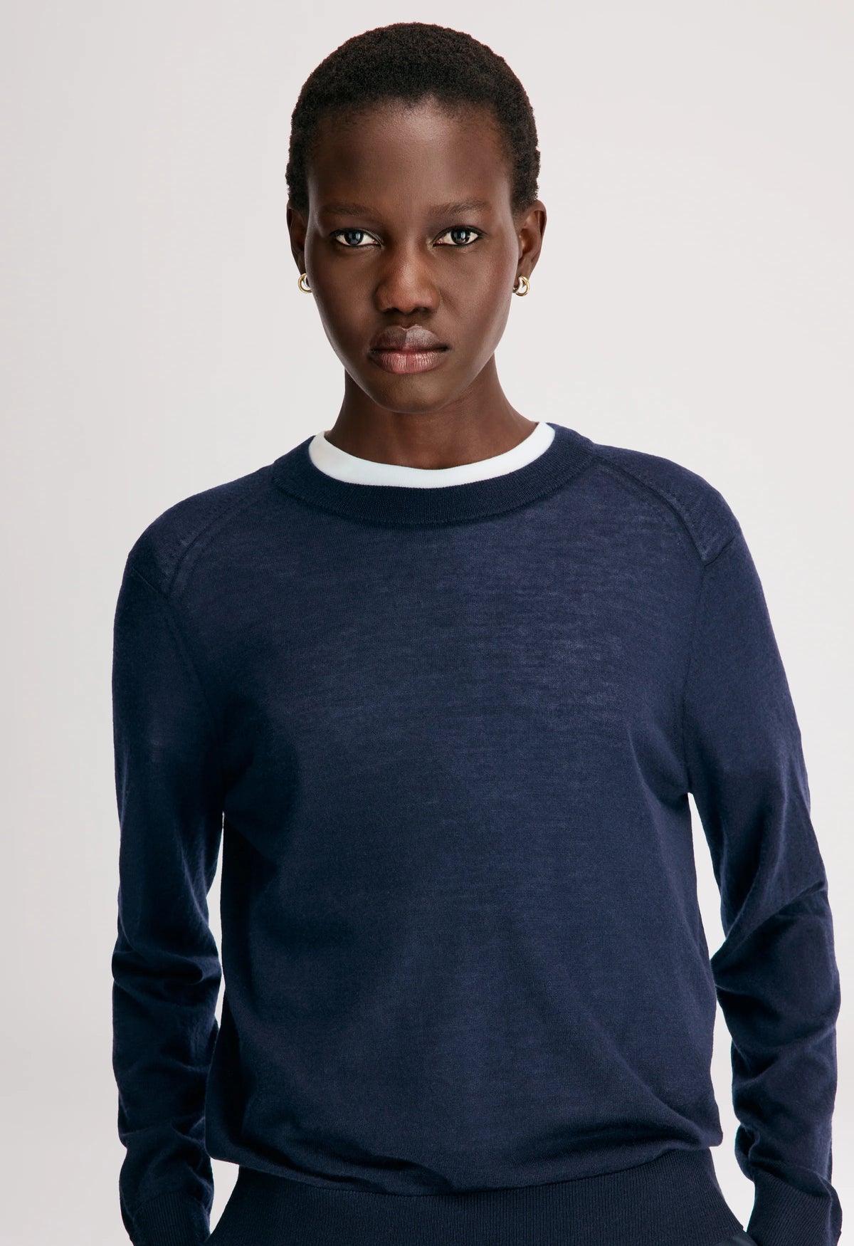 Loulou De Saison Sweater Ditto Cashmere Sweater, Navy Soho-Boutique