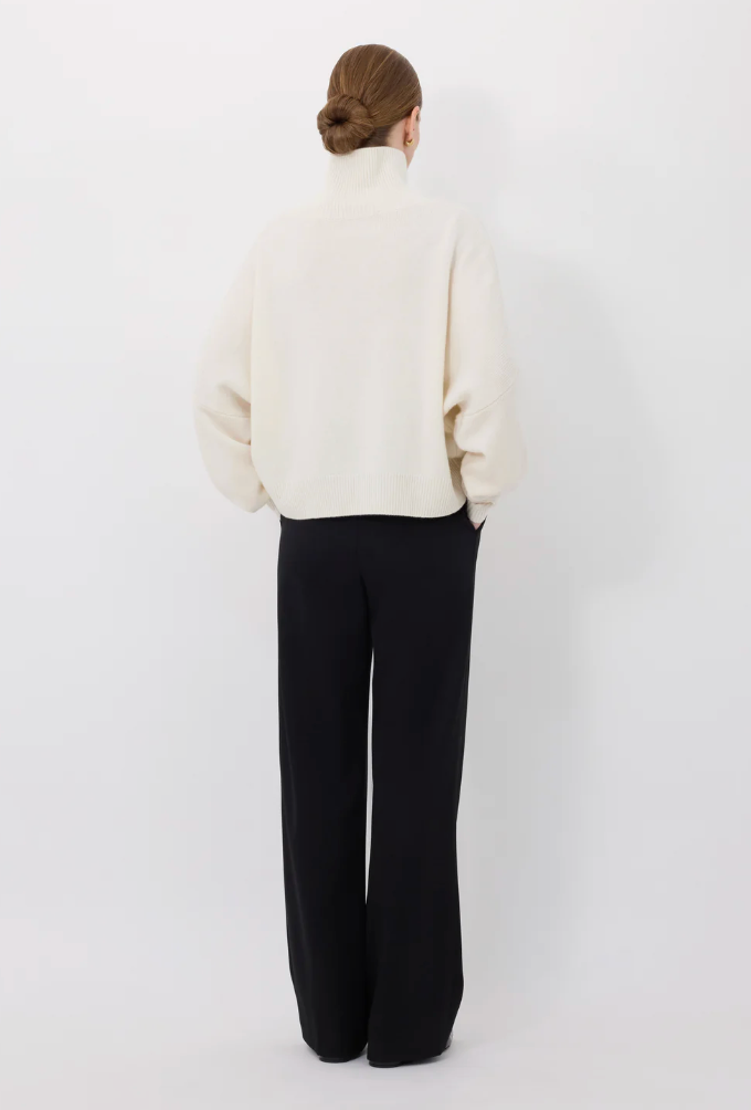 Loulou De Saison Sweater Luke Sweater, Ivory Soho-Boutique