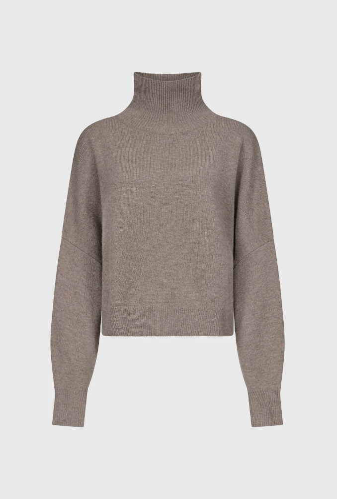 Loulou De Saison Sweater Luke Sweater, Taupe Melange Soho-Boutique