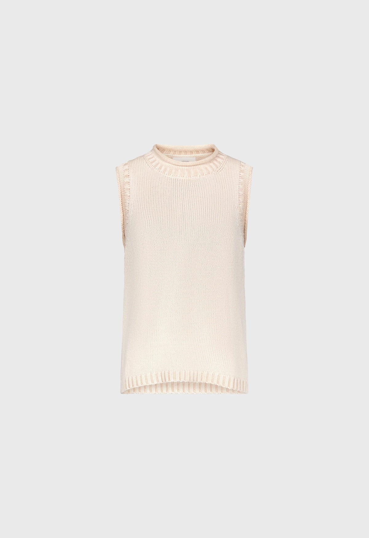Loulou De Saison Top Effy Sweater Vest, Natural Soho-Boutique