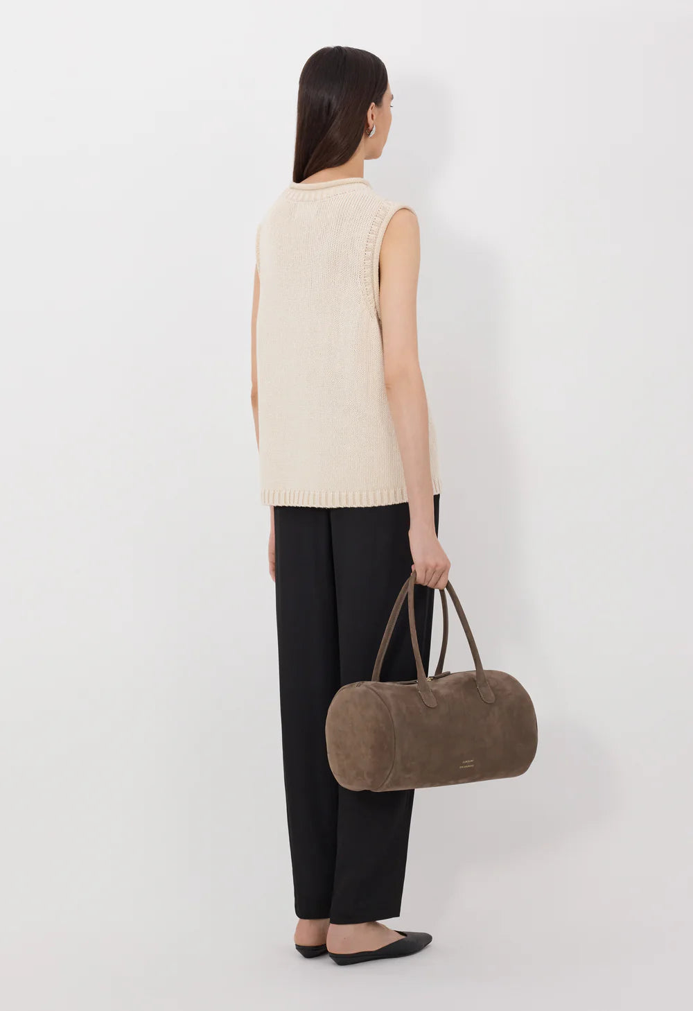 Loulou De Saison Top Effy Sweater Vest, Natural Soho-Boutique