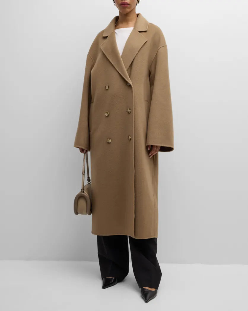 LouLou Studio Coat Borneo Coat, Taupe Soho-Boutique