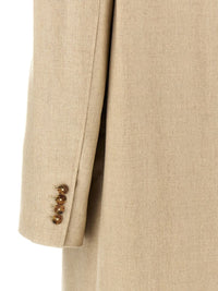 LouLou Studio Coats & Jackets Zeno Coat, Beige Soho-Boutique