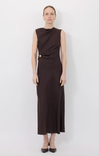 LouLou Studio Dress Roan Dress, Brown Soho-Boutique