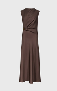 LouLou Studio Dress Roan Dress, Brown Soho-Boutique