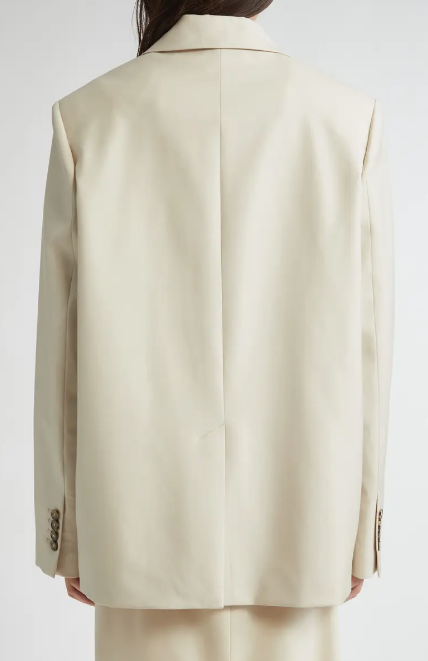 LouLou Studio Jacket Arlo Jacket, Chiffon Beige Soho-Boutique