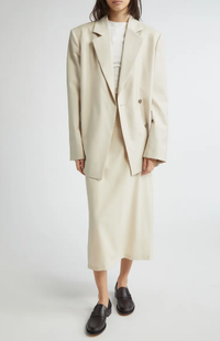 LouLou Studio Jacket Arlo Jacket, Chiffon Beige Soho-Boutique