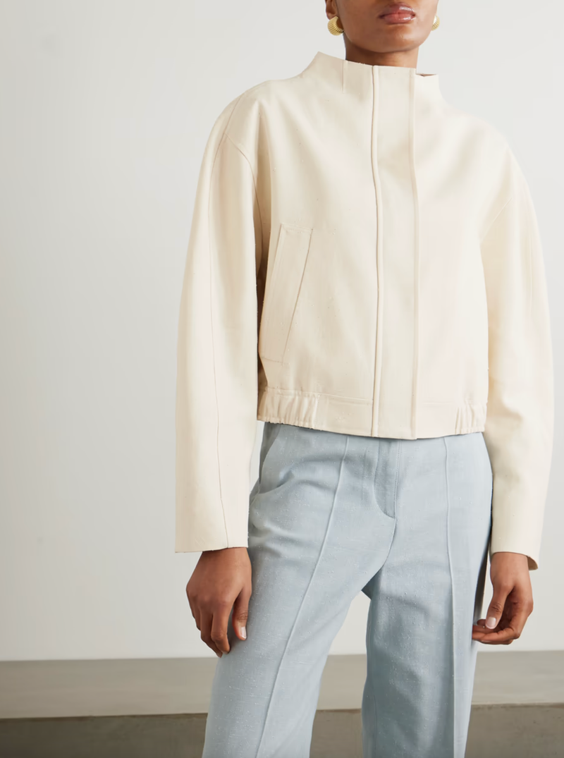 LouLou Studio Jacket Bago Jacket, Ivory Soho-Boutique