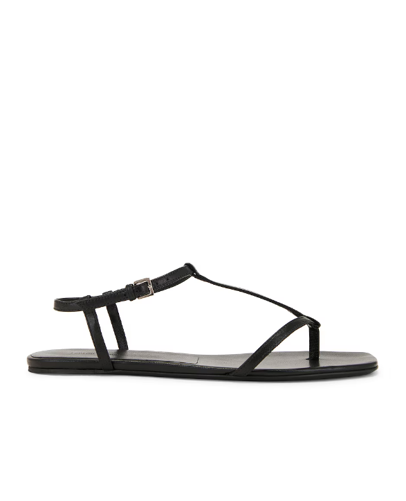 LouLou Studio Sandal Amaru Thong Sandal, Black Soho-Boutique