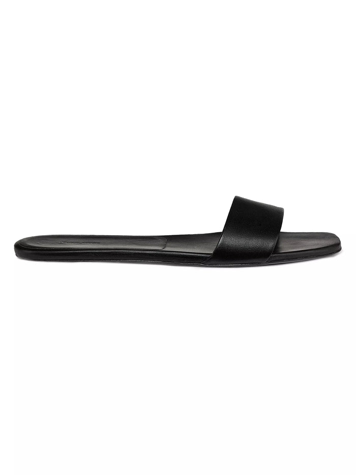 LouLou Studio Sandal Dina Leather Slides, Black Soho-Boutique