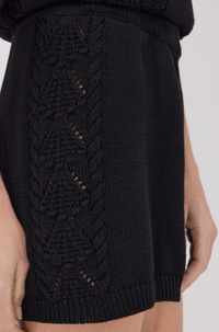 LouLou Studio Shorts Andel Shorts, Black Soho-Boutique