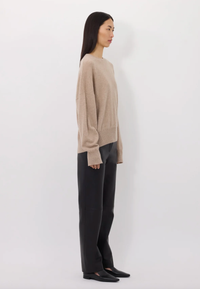 LouLou Studio Sweater Anaa Sweater, Beige Melange Soho-Boutique