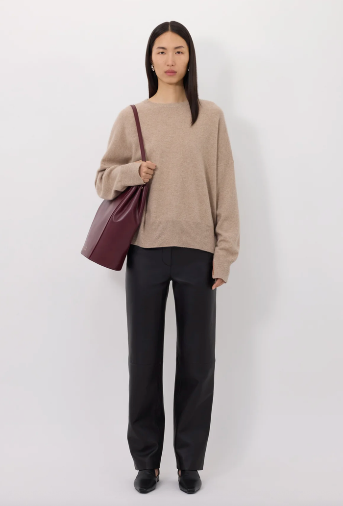 LouLou Studio Sweater Anaa Sweater, Beige Melange Soho-Boutique