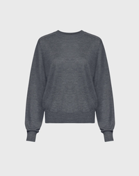 LouLou Studio Sweater Angus Sweater, Anthracite Melange Soho-Boutique