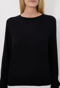 LouLou Studio Sweater Angus Sweater, Black Soho-Boutique