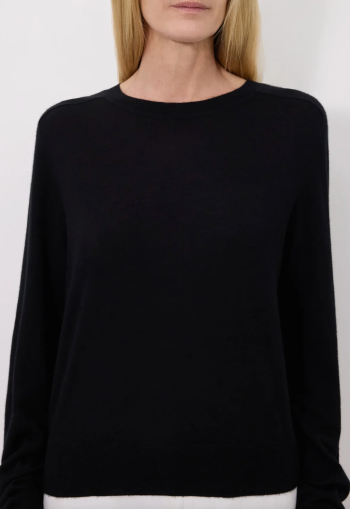 LouLou Studio Sweater Angus Sweater, Black Soho-Boutique