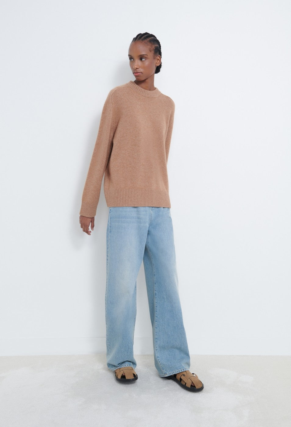 LouLou Studio Sweater Baltra Sweater, Hazel Melange Soho-Boutique