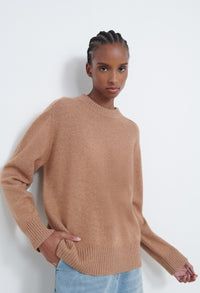 LouLou Studio Sweater Baltra Sweater, Hazel Melange Soho-Boutique