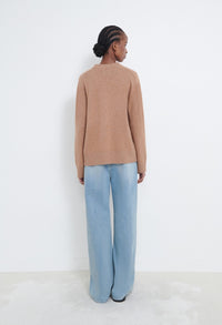 LouLou Studio Sweater Baltra Sweater, Hazel Melange Soho-Boutique