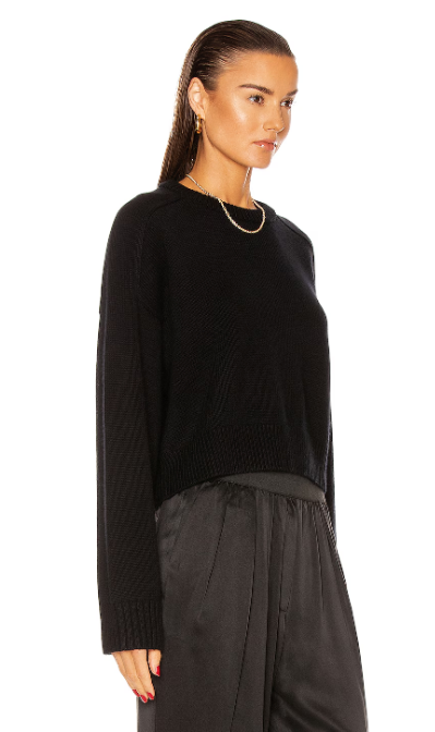 LouLou Studio Sweater Bruzzi Sweater, Black Soho-Boutique