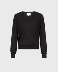 LouLou Studio Sweater Julio Sweater, Black Soho-Boutique