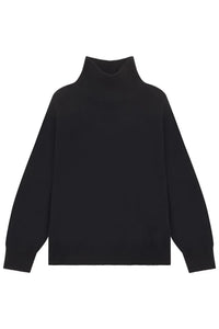 LouLou Studio Sweater Murano Sweater, Black Soho-Boutique