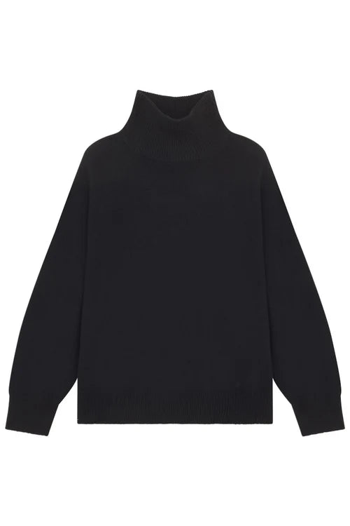 LouLou Studio Sweater Murano Sweater, Black Soho-Boutique