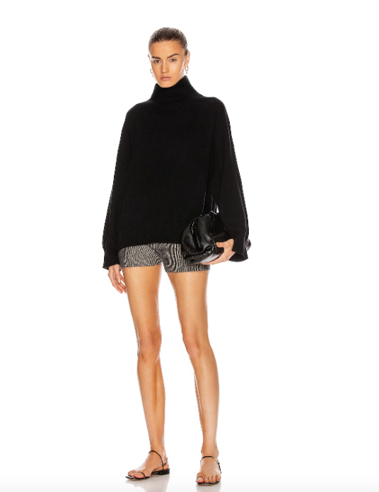 LouLou Studio Sweater Murano Sweater, Black Soho-Boutique