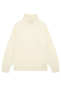 LouLou Studio Sweater Murano Sweater, Ivory Soho-Boutique