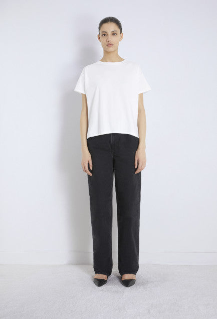 LouLou Studio T-Shirt Basiluzzo T-Shirt, White Soho-Boutique