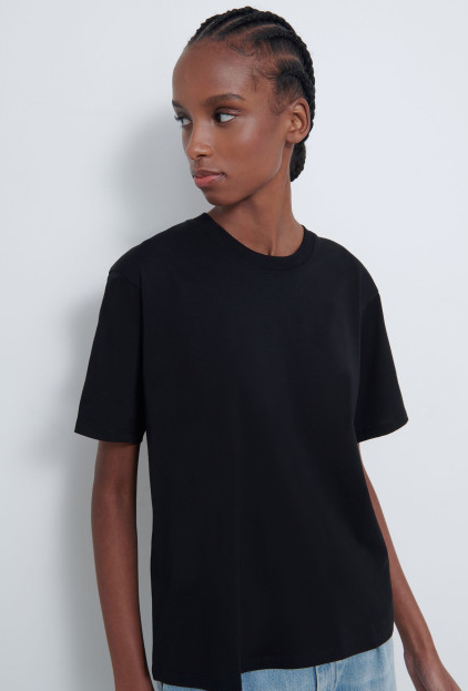 LouLou Studio T-Shirt Telanto T-Shirt, Black Soho-Boutique