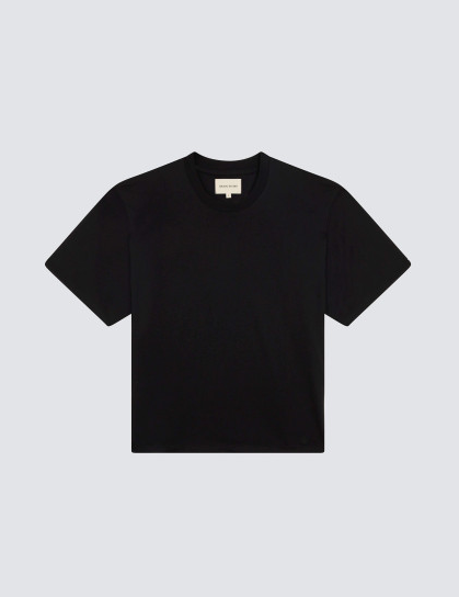 LouLou Studio T-Shirt Telanto T-Shirt, Black Soho-Boutique