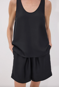LouLou Studio tank Gaby Tank Top, Black Soho-Boutique