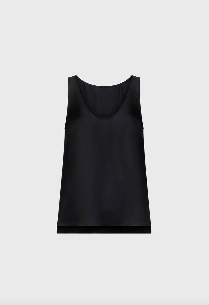 LouLou Studio tank Gaby Tank Top, Black Soho-Boutique