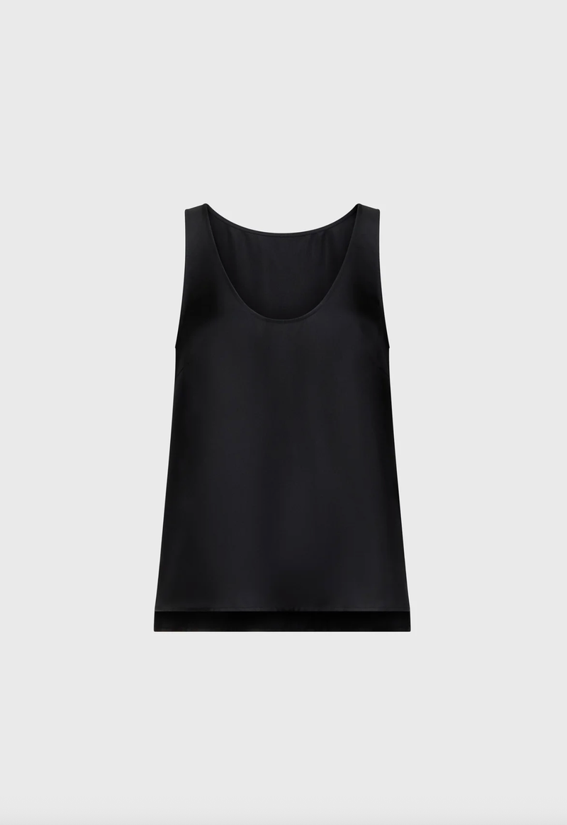 LouLou Studio tank Gaby Tank Top, Black Soho-Boutique