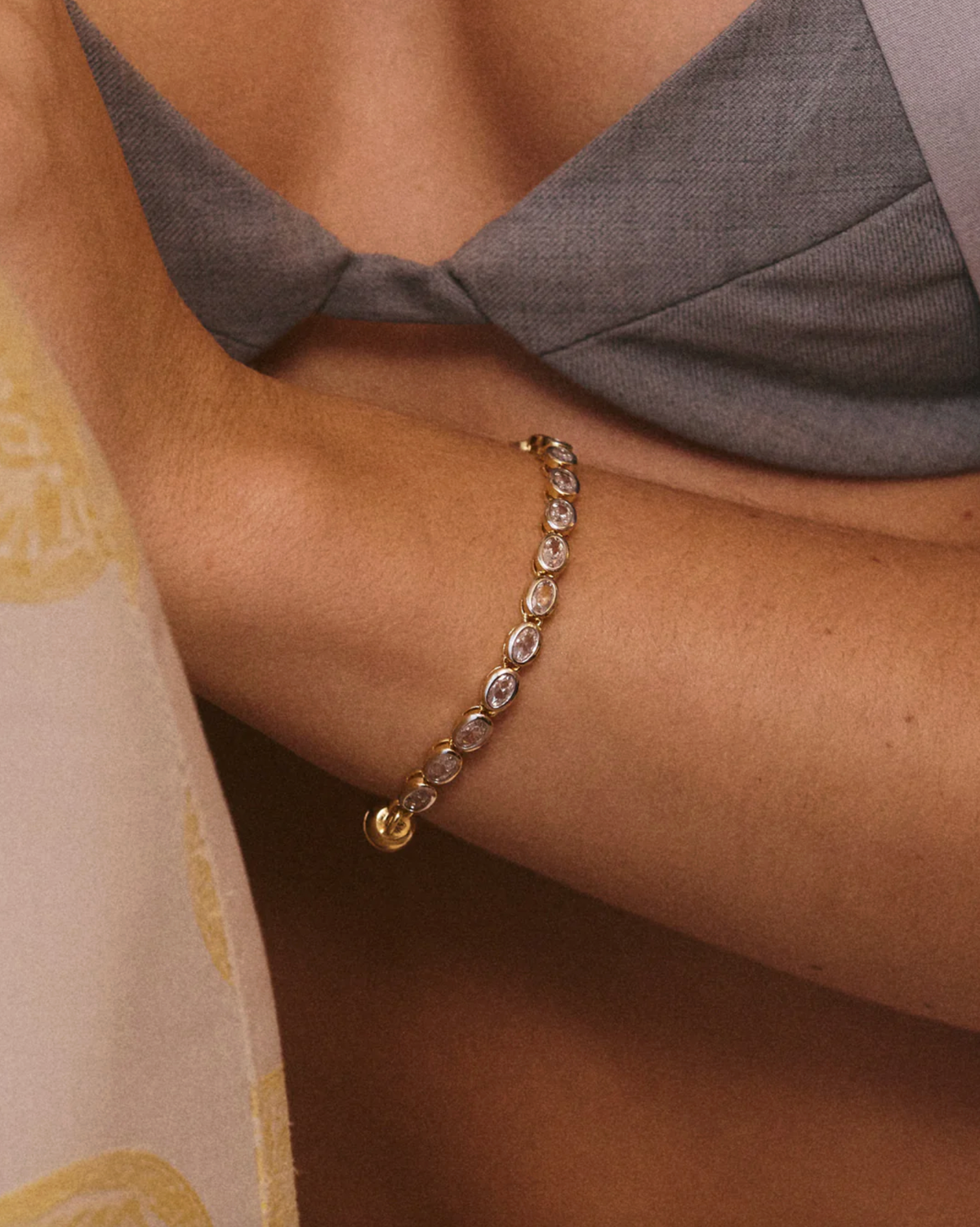 LUV AJ Bracelet The Palais Tennis Bracelet, Gold Soho-Boutique