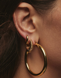 LUV AJ Earrings Amalfi Hoops, Gold Soho-Boutique