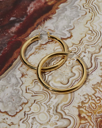 LUV AJ Earrings Amalfi Hoops, Gold Soho-Boutique