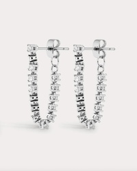 LUV AJ Earrings Ballier Chain Studs, Silver Soho-Boutique