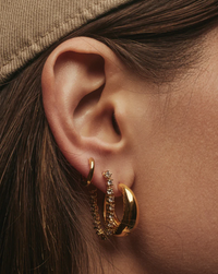 LUV AJ Earrings Marbella Hoops, Gold Soho-Boutique