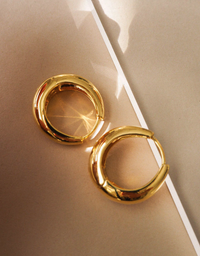 LUV AJ Earrings Marbella Hoops, Gold Soho-Boutique