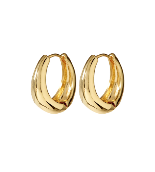 LUV AJ Earrings Marbella Hoops, Gold Soho-Boutique
