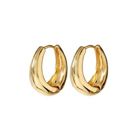LUV AJ Earrings Marbella Hoops, Gold Soho-Boutique