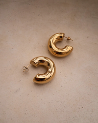 LUV AJ Earrings Noemi Hoops, Gold Soho-Boutique