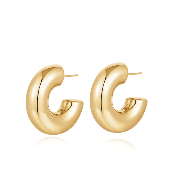LUV AJ Earrings Noemi Hoops, Gold Soho-Boutique