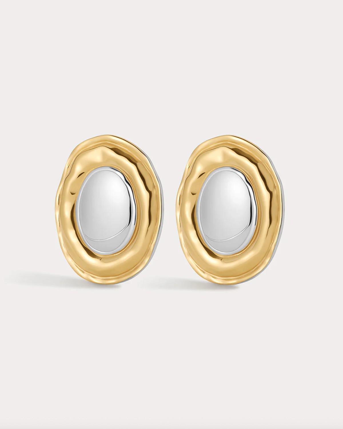 LUV AJ Earrings The Formentera Studs, Silver Soho-Boutique