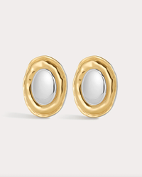 LUV AJ Earrings The Formentera Studs, Silver Soho-Boutique